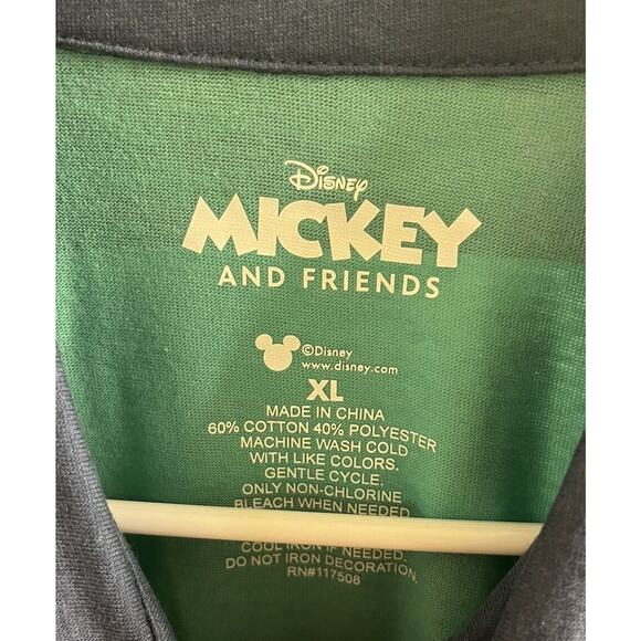 2-Disney Mickey and Friends Shirts Tennis Club Polo Summer Mens XL Striped NWT - Picture 4 of 10